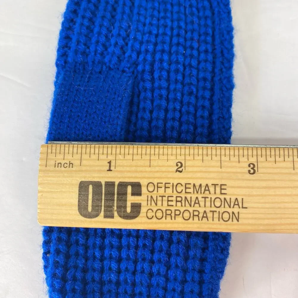 Snoopy Peanuts Mittens Kids Blue Bugs Bunny Brand Porky Pig Knit Pom Vtg 70s